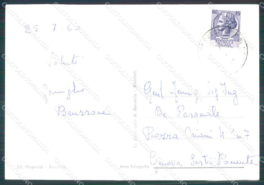 Cuneo Roccaforte Mondovì Lurisia PIEGHINA Foto FG cartolina KF1535 – retro