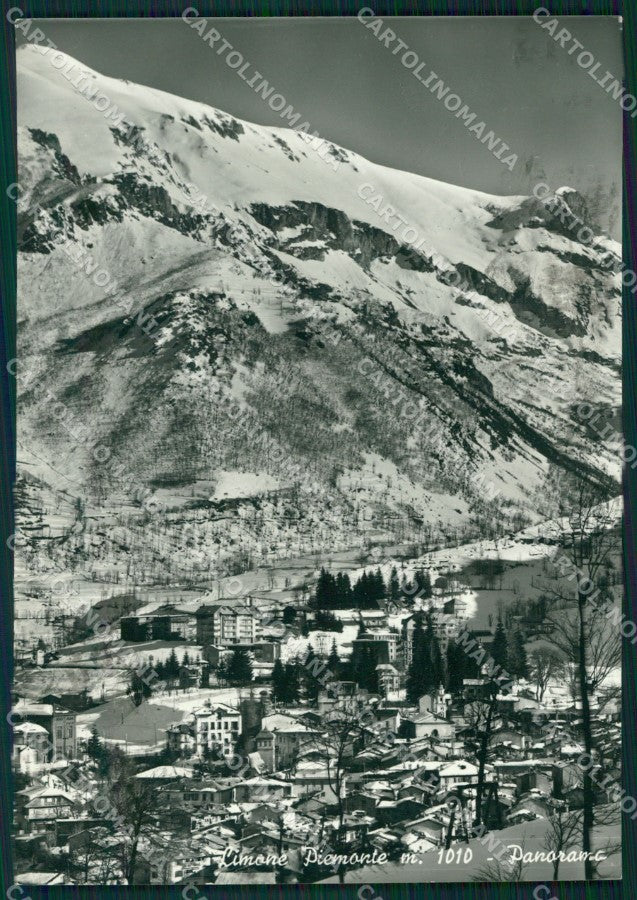Cuneo Limone Piemonte Nevicata Foto FG cartolina KF1540 – fronte