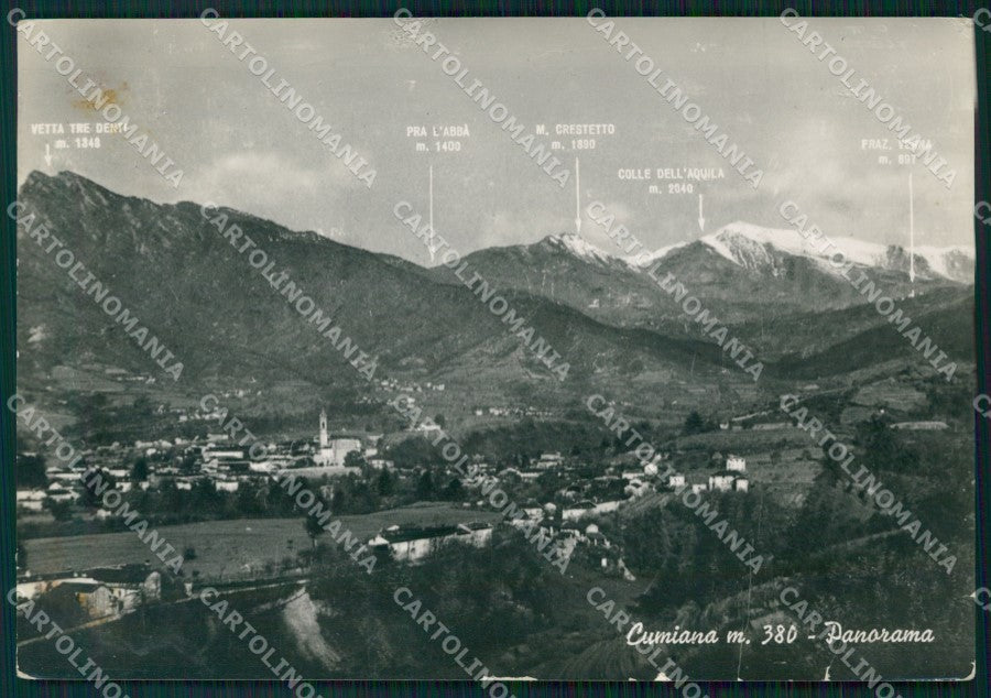Torino Cumiana PIEGHE COLLA Foto FG cartolina KF1547 – fronte