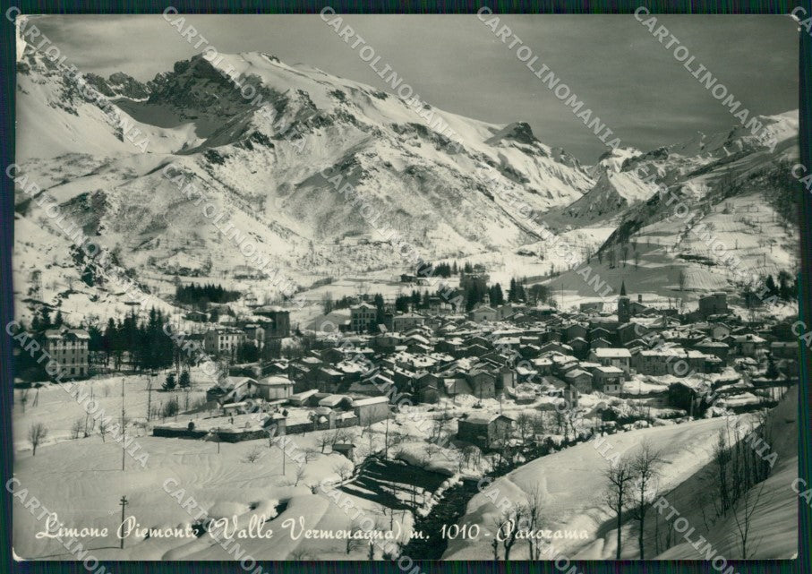 Cuneo Limone Piemonte Nevicata ABRASA Foto FG cartolina KF1548 – fronte