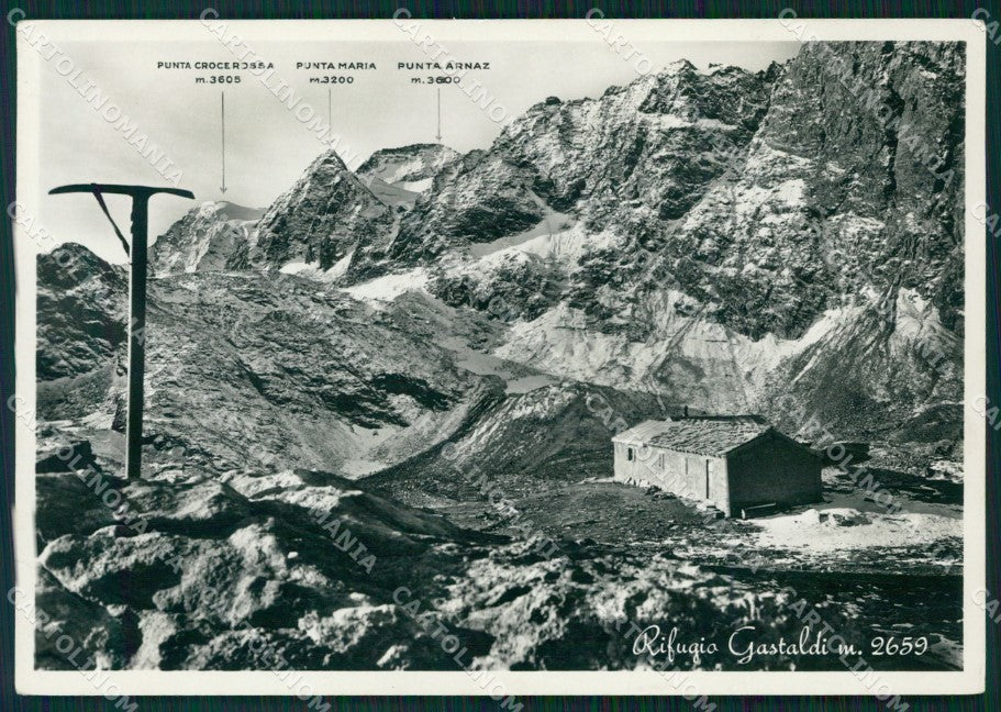 Torino Rifugio Gastaldi Punta Croce Rossa Maria Cai Foto FG cartolina KF1559 – fronte