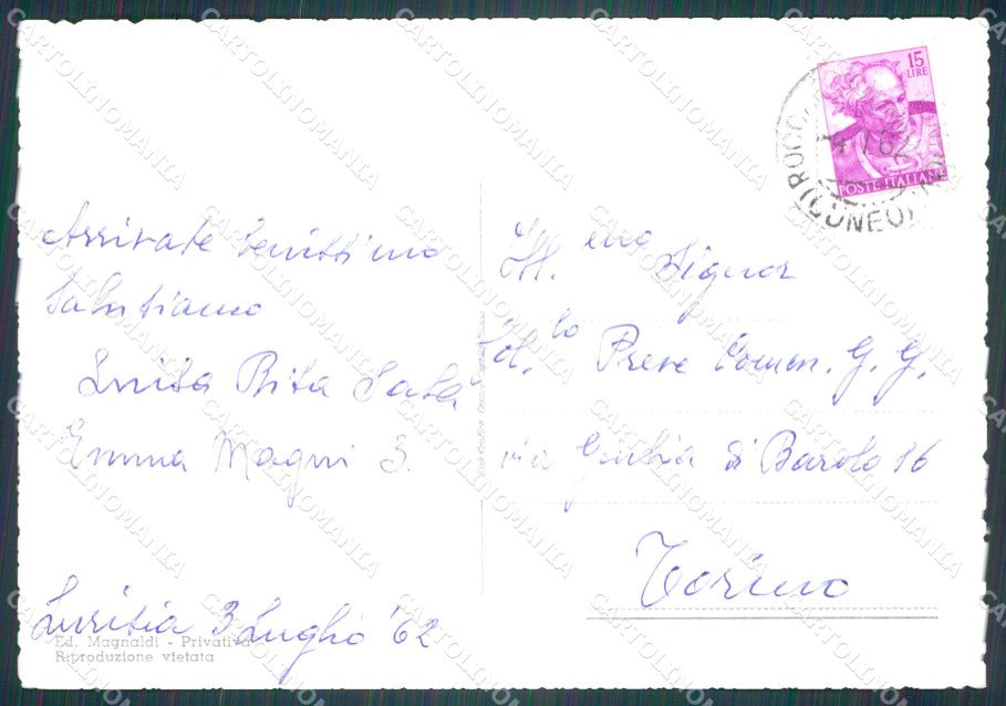 Cuneo Roccaforte Mondovì Lurisia Foto FG cartolina KF1560 – retro