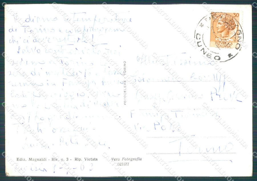 Cuneo Roccaforte Mondovì Lurisia Foto FG cartolina KF1561 – retro