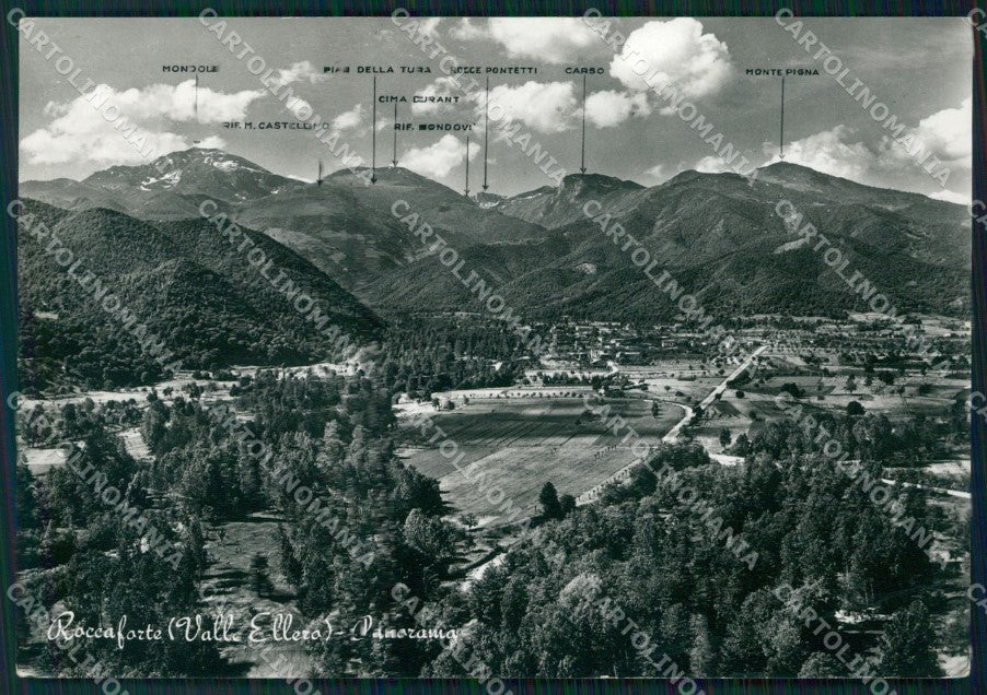 Cuneo Roccaforte Mondovì Valle Ellero PIEGATA Foto FG cartolina KF1562 – fronte
