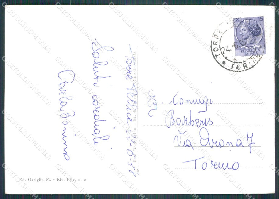 Torino Torre Pellice PIEGHINE Foto FG cartolina KF1565 – retro