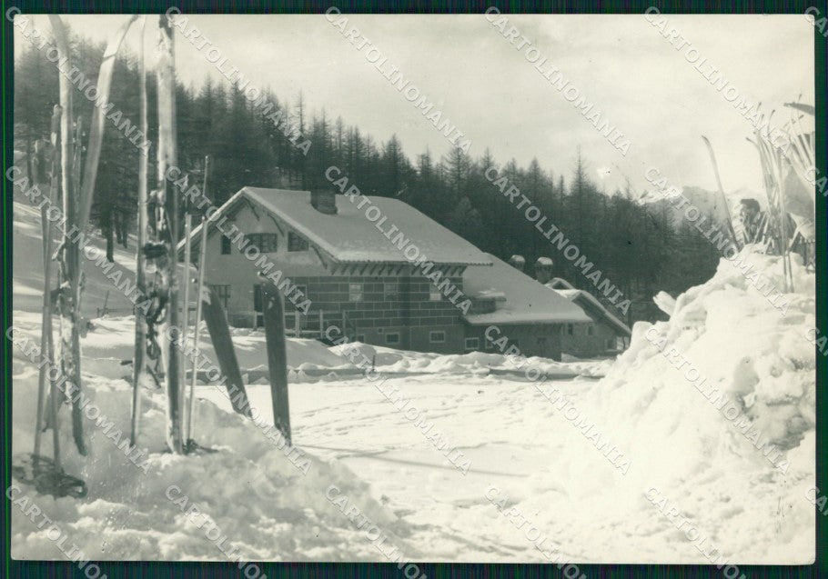 Torino Sauze d'Oulx Sportinia Sci Nevicata Foto FG cartolina KF1570 – fronte