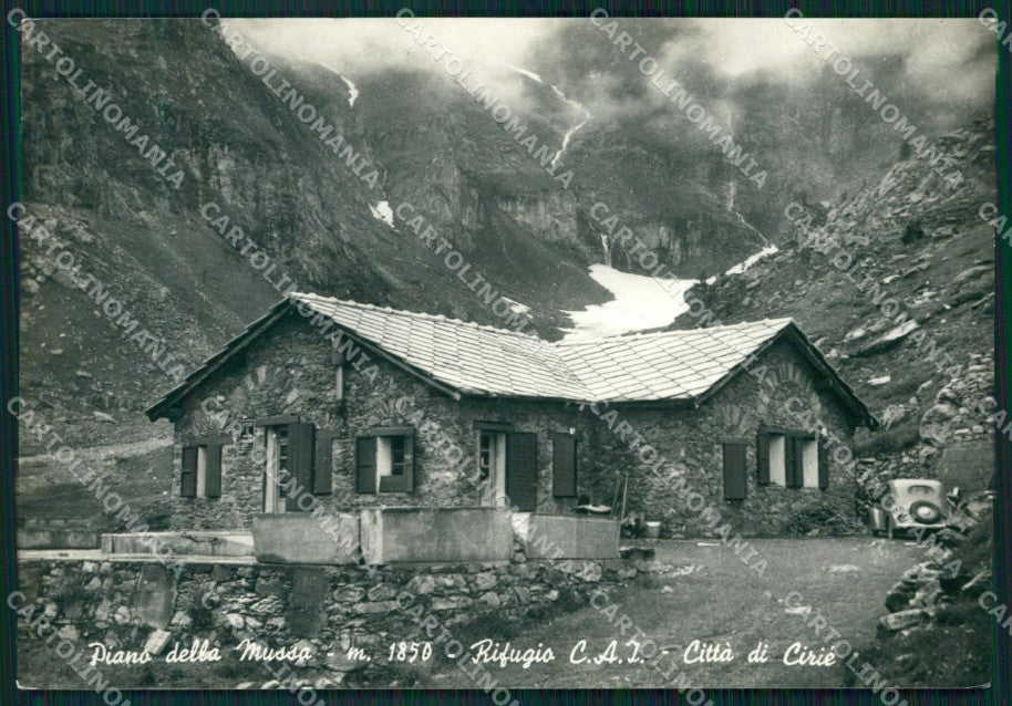Torino Piano della Mussa Rifugio Cai Auto Foto FG cartolina KF1575 – fronte