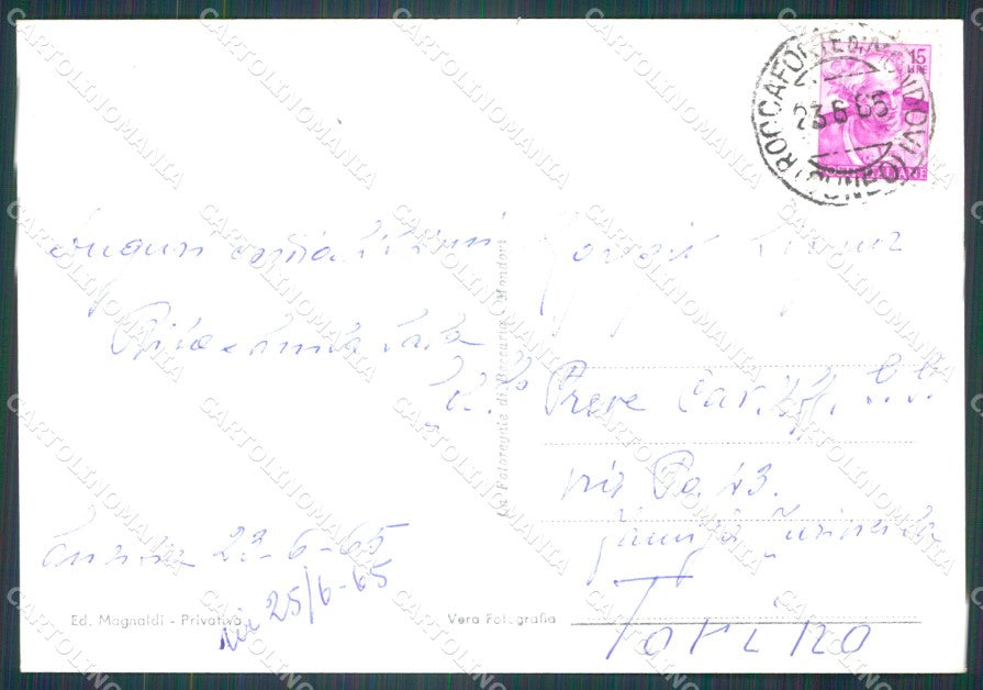 Cuneo Roccaforte Mondovì Lurisia Fontana Foto FG cartolina KF1578 – retro