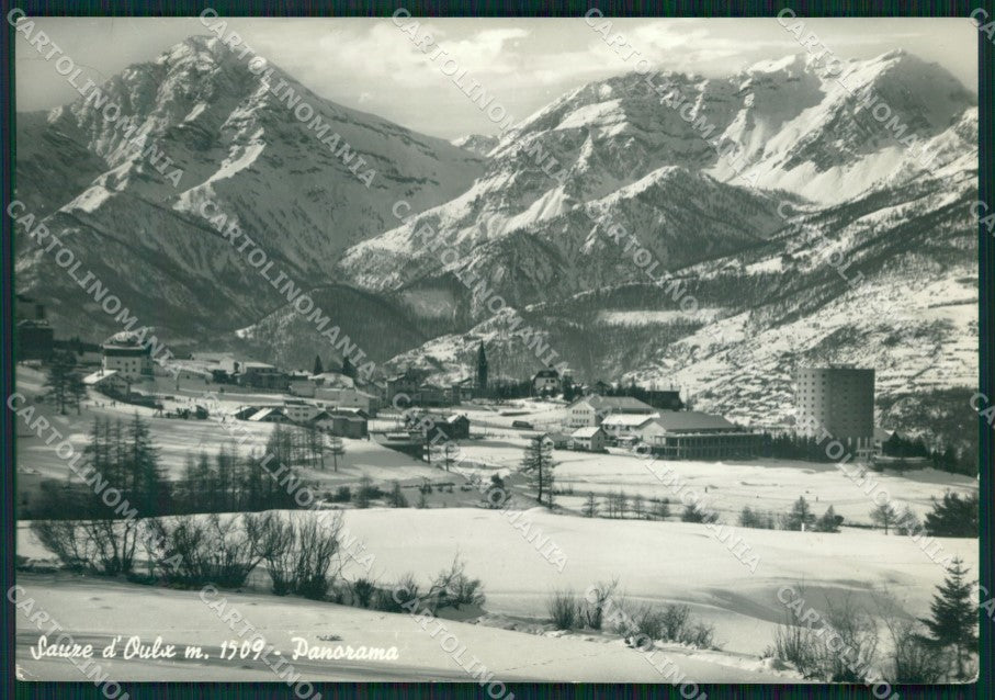 Torino Sauze d'Oulx Nevicata Foto FG cartolina KF1579 – fronte