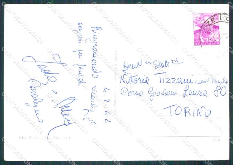 Torino Sauze d'Oulx Nevicata Foto FG cartolina KF1579 – retro