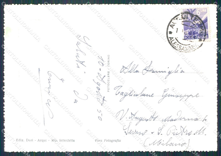 Alessandria Acqui Terme PIEGHINE Foto FG cartolina KF1581 – retro