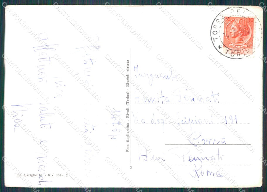 Torino Torre Pellice Foto FG cartolina KF1585 – retro