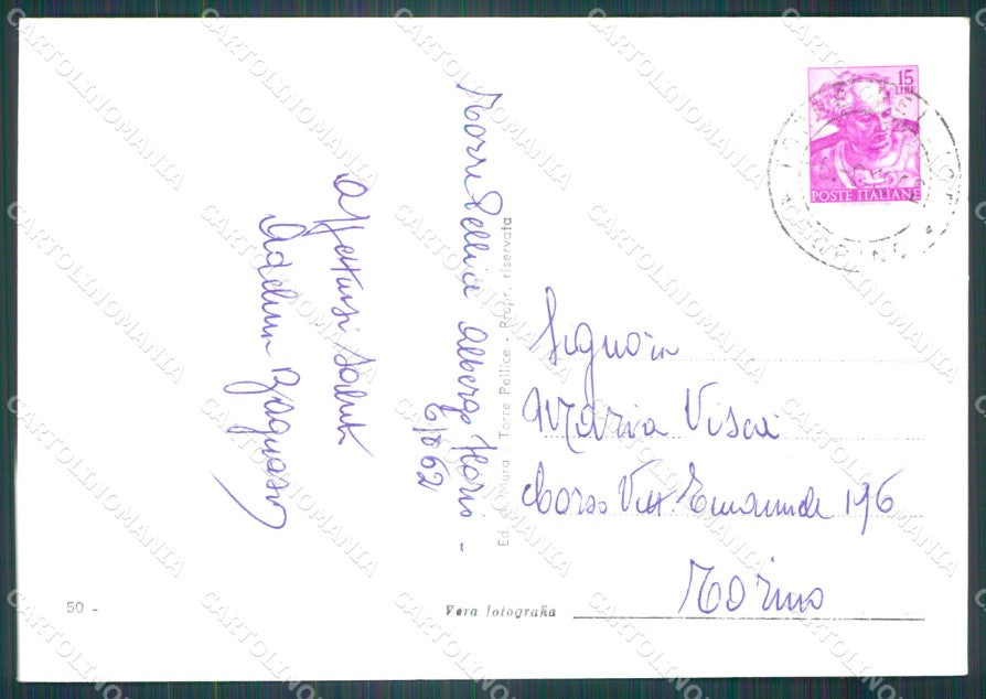 Torino Torre Pellice Foto FG cartolina KF1593 – retro