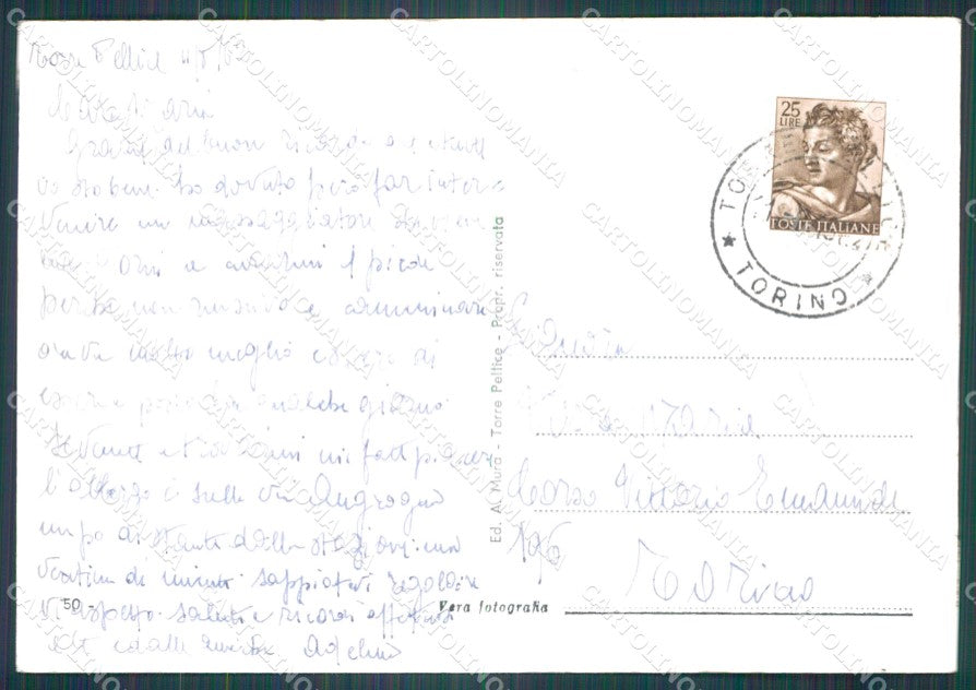Torino Torre Pellice Foto FG cartolina KF1594 – retro
