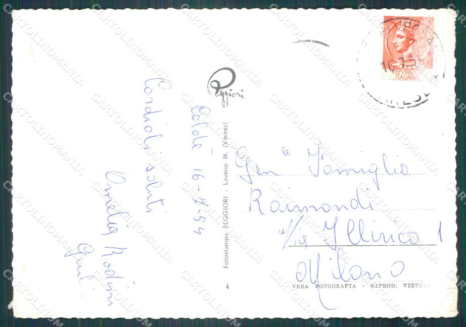 Varese Castelveccana Caldé Lago Maggiore Foto FG cartolina KF1596 – retro