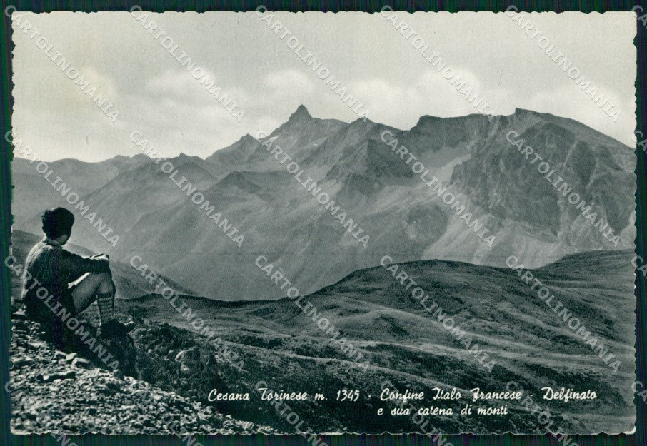 Torino Cesana Torinese Confine Italo Francese Foto FG cartolina KF1610 – fronte