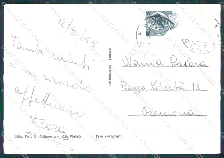 Cuneo Gaiola PIEGHE STRAPPO Foto FG cartolina KF1612 – retro