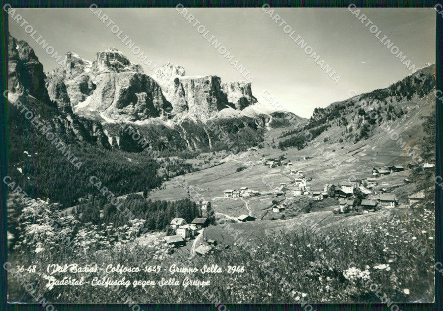 Bolzano Corvara Colfosco Gruppo Sella Foto FG cartolina KF1626 – fronte