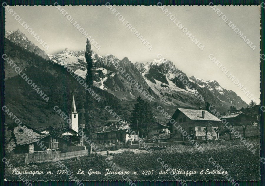 Aosta Courmayeur Entreves Foto FG cartolina KF1635 – fronte