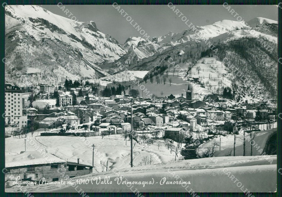 Cuneo Limone Piemonte Valle Vermenagna Nevicata Foto FG cartolina KF1638 – fronte
