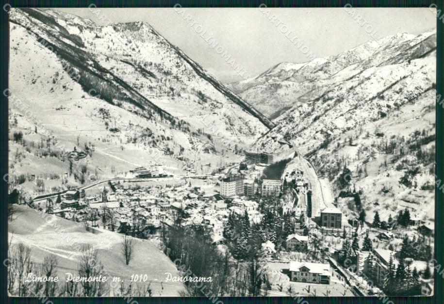 Cuneo Limone Piemonte Nevicata ABRASA Foto FG cartolina KF1648 – fronte