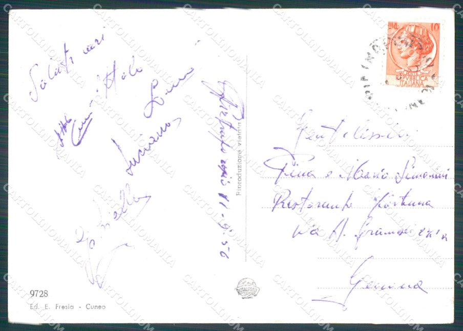 Cuneo Pietraporzio Borgata Ponte Bernardo Foto FG cartolina KF1666 – retro