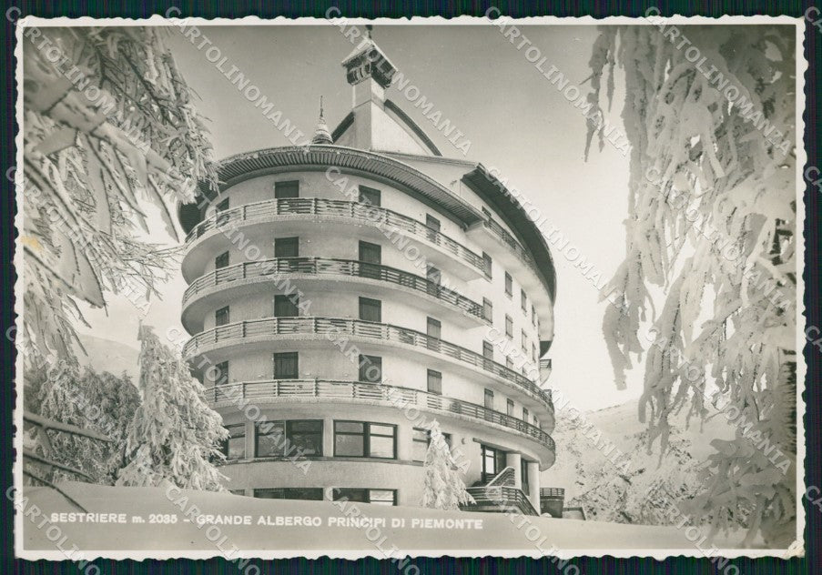 Torino Sestrieres Nevicata Foto FG cartolina KF1670 – fronte