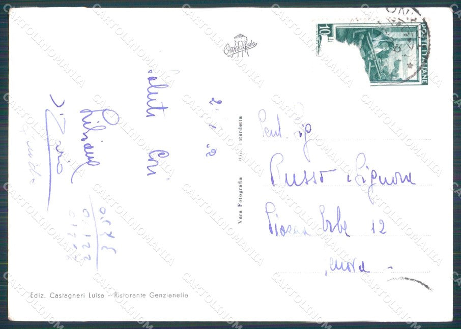 Torino Piano della Mussa Bessanese PIEGHINA Foto FG cartolina KF1680 – retro