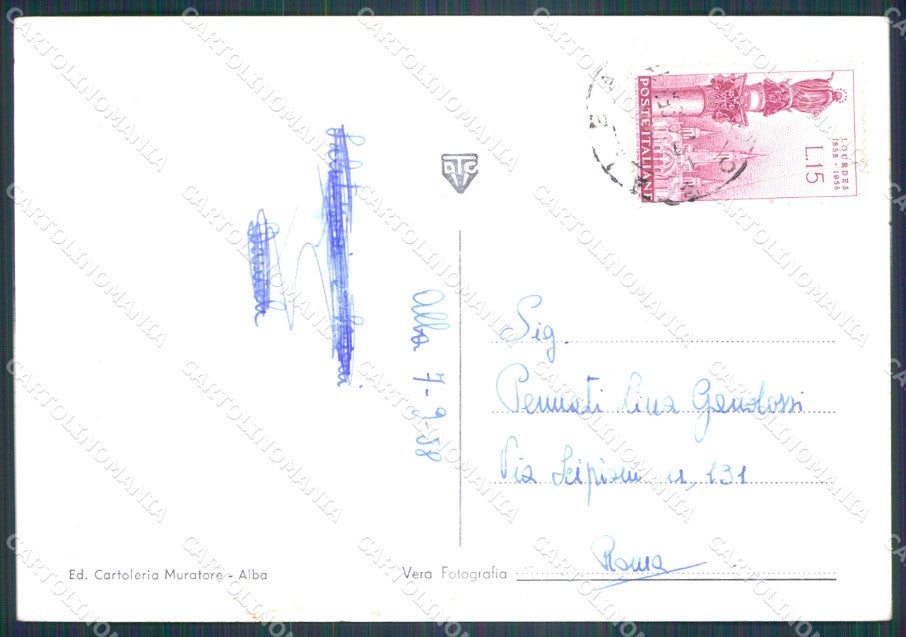 Cuneo Alba STRAPPINO Foto FG cartolina KF1687 – retro