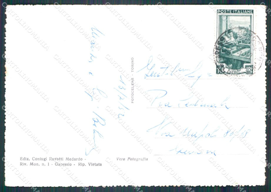 Cuneo Garessio Valdinferno Foto FG cartolina KF1694 – retro