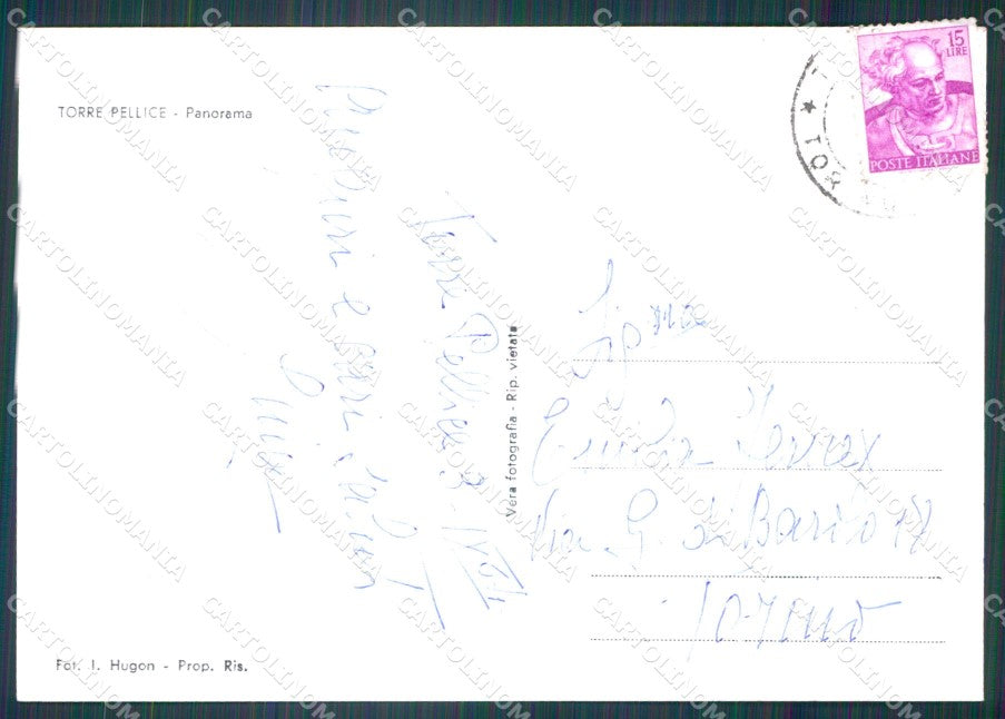 Torino Torre Pellice Foto FG cartolina KF1698 – retro