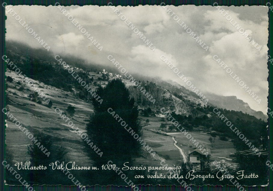 Torino Villaretto Borgata Gran Faetto PIEGHINE Foto FG cartolina KF1704 – fronte