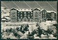 Torino Sestrieres Nevicata PIEGATA Foto FG cartolina KF1725 – fronte