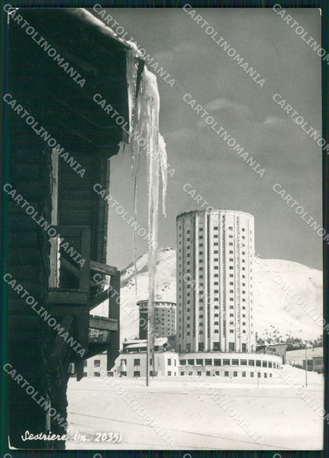 Torino Sestrieres Nevicata Foto FG cartolina KF1726 – fronte