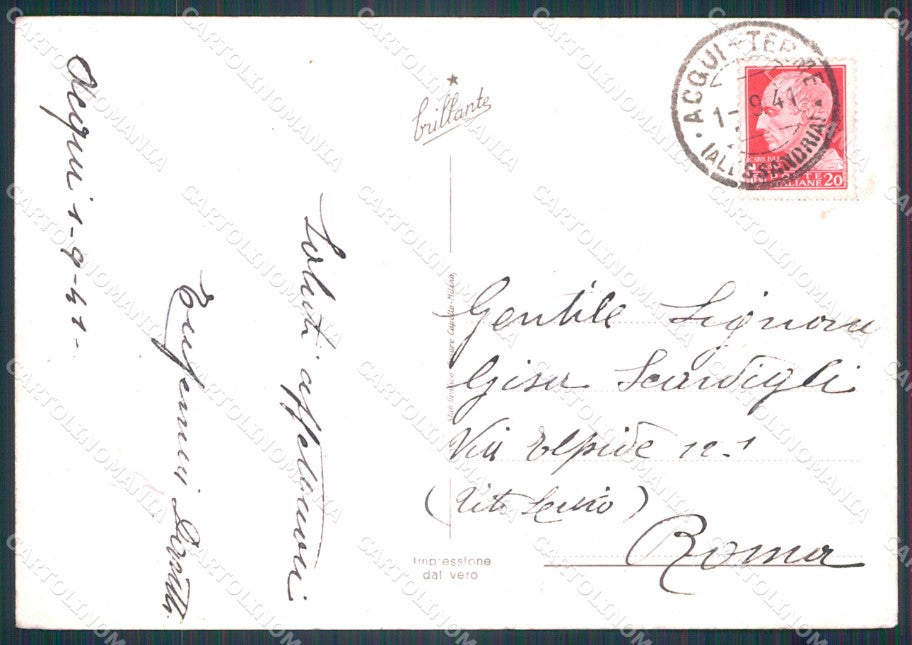 Alessandria Acqui Terme PIEGHE Foto FG cartolina KF1733 – retro