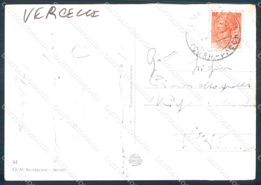 Vercelli Città Foto FG cartolina KF1735 – retro