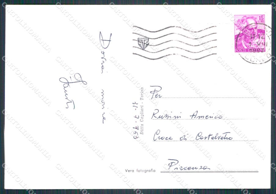 Cuneo Fossano Castello di Foto FG cartolina KF1740 – retro