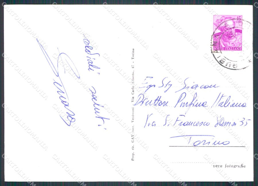Torino Rubiana Foto FG cartolina KF1753 – retro