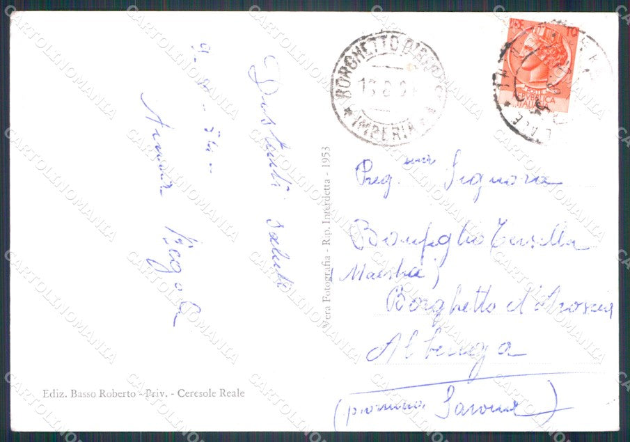 Torino Ceresole Reale Chiappili Inferiore PIEGA Foto FG cartolina KF1759 – retro