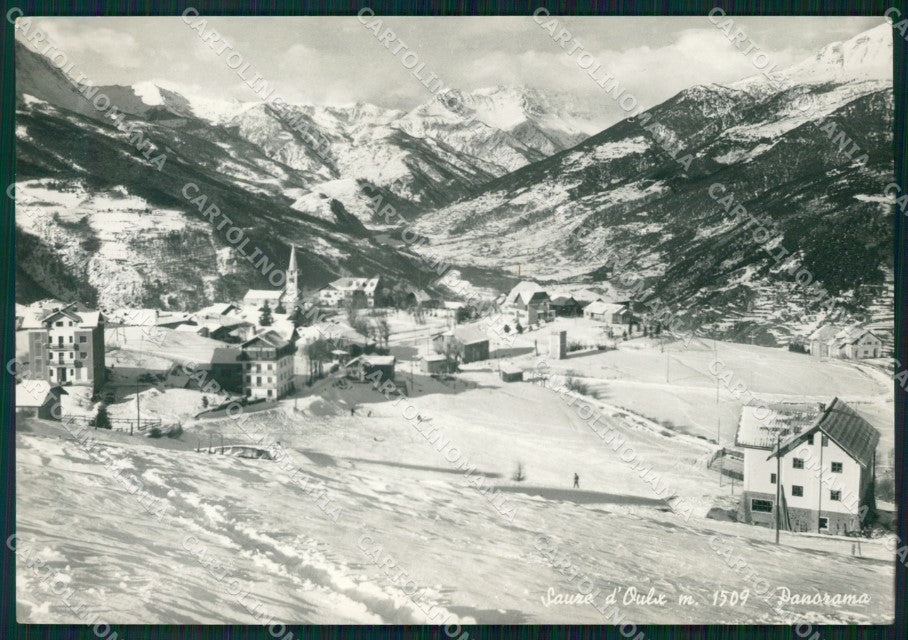 Torino Sauze d'Oulx Nevicata Foto FG cartolina KF1767 – fronte