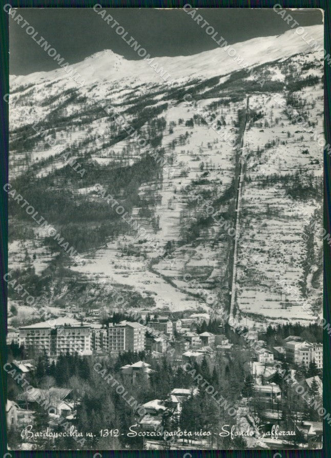Torino Bardonecchia Jafferau Nevicata Foto FG cartolina KF1769 – fronte
