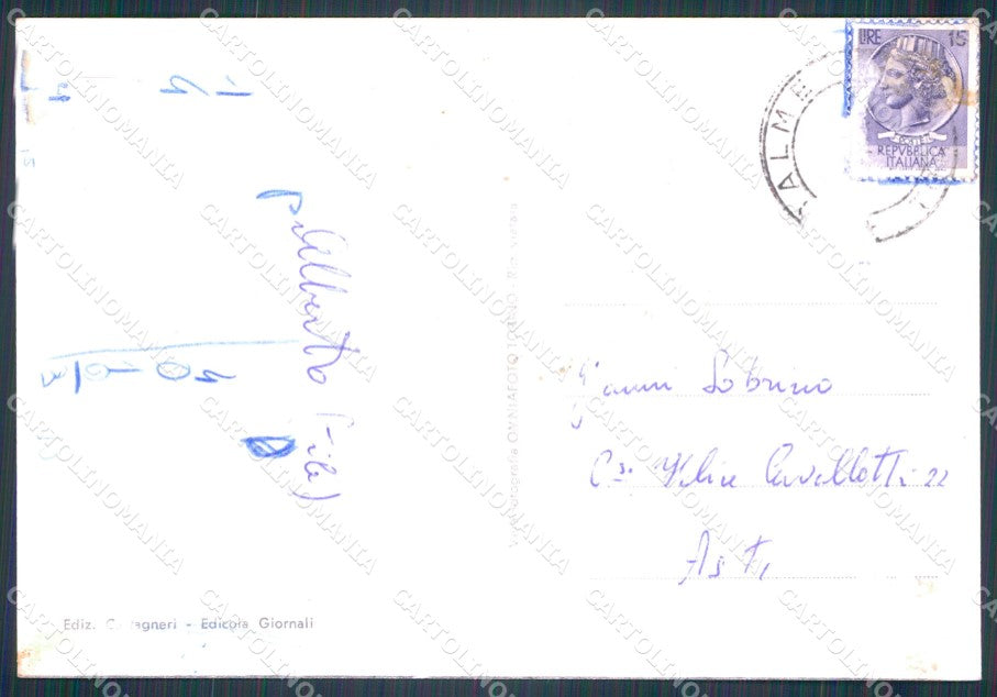 Torino Balme COLLA Foto FG cartolina KF1771 – retro