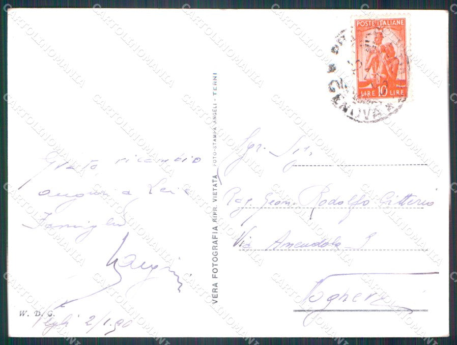 Genova Pegli PIEGHINA Foto FG cartolina KF1773 – retro