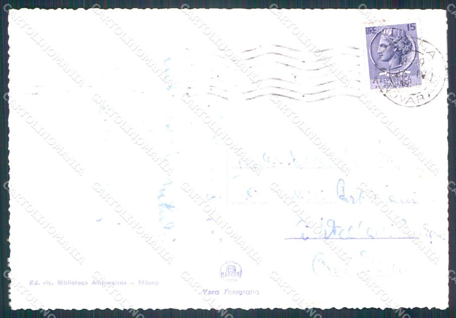 Novara Arona Lago Maggiore PIEGHINA Foto FG cartolina KF1779 – retro