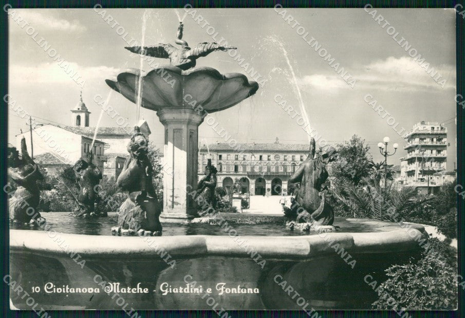 Macerata Civitanova Marche Fontana Foto FG cartolina KF1787 – fronte
