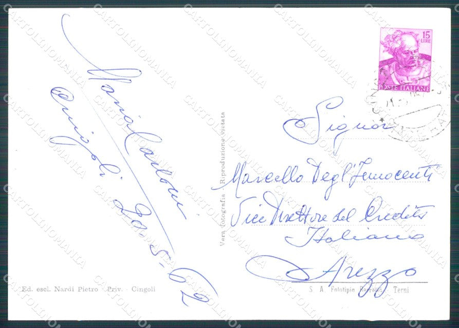 Macerata Cingoli Foto FG cartolina KF1796 – retro