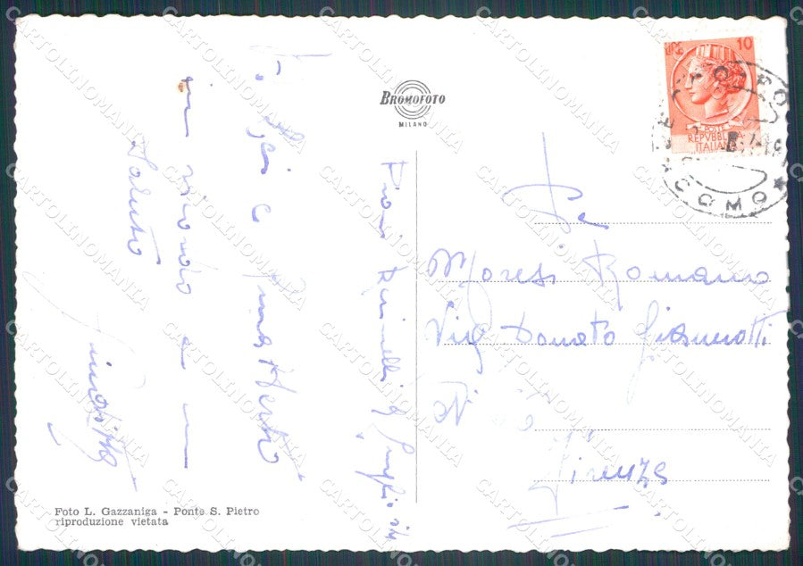 Lecco Piani dei Resielli Foto FG cartolina KF1799 – retro