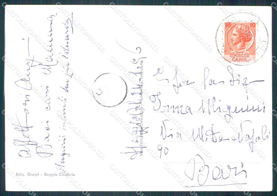 Reggio Calabria Scilla PIEATA Foto FG cartolina KF1817 – retro