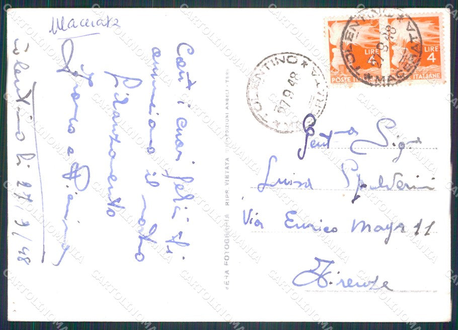 Macerata Tolentino Foto FG cartolina KF1821 – retro