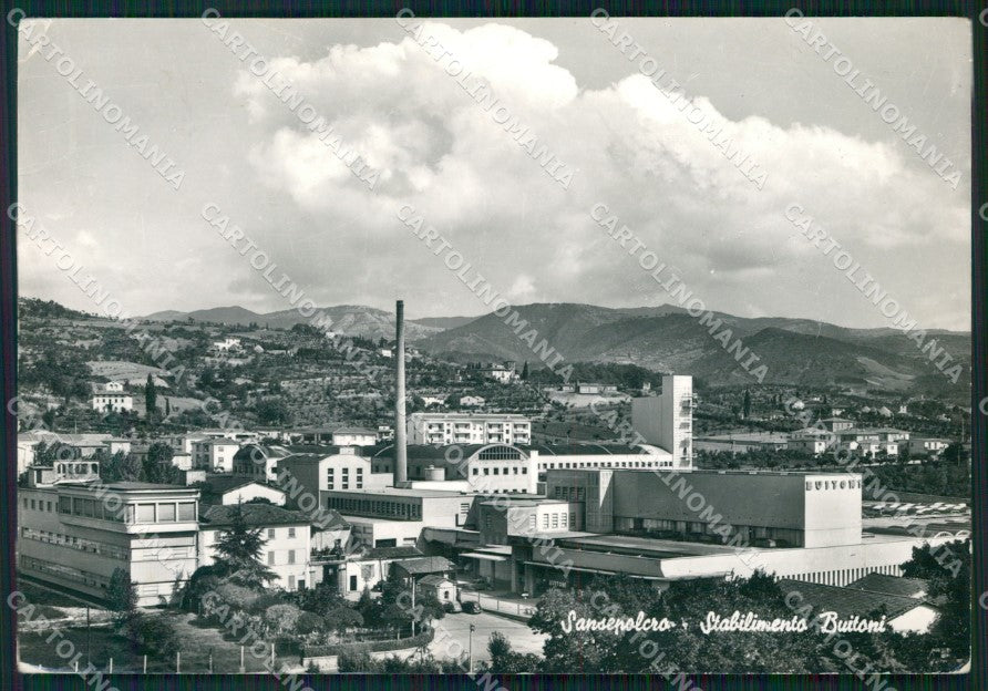 Arezzo Sansepolcro Stabilimenti Buitoni PIEGHE ABRASA Foto FG cartolina KF1846 – fronte